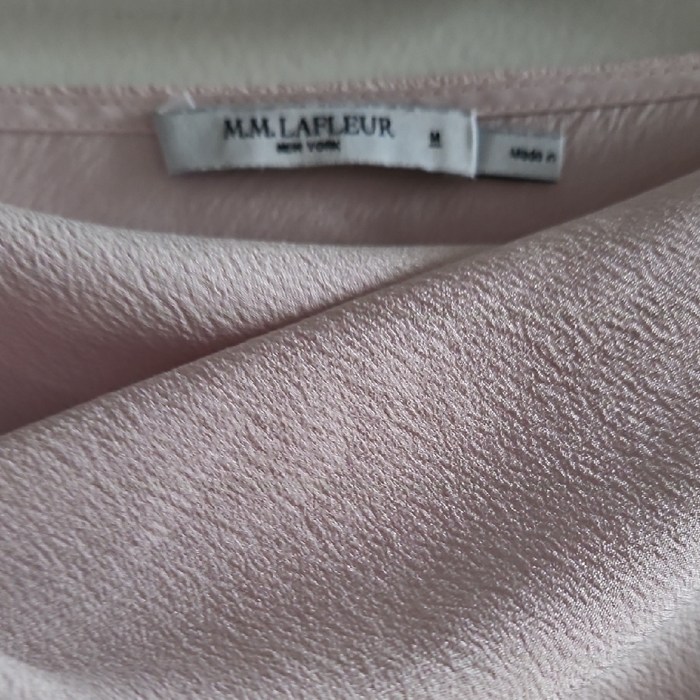 MM Lafleur Soft Pink Sleeveless Blouse Size M - Picture 2 of 5